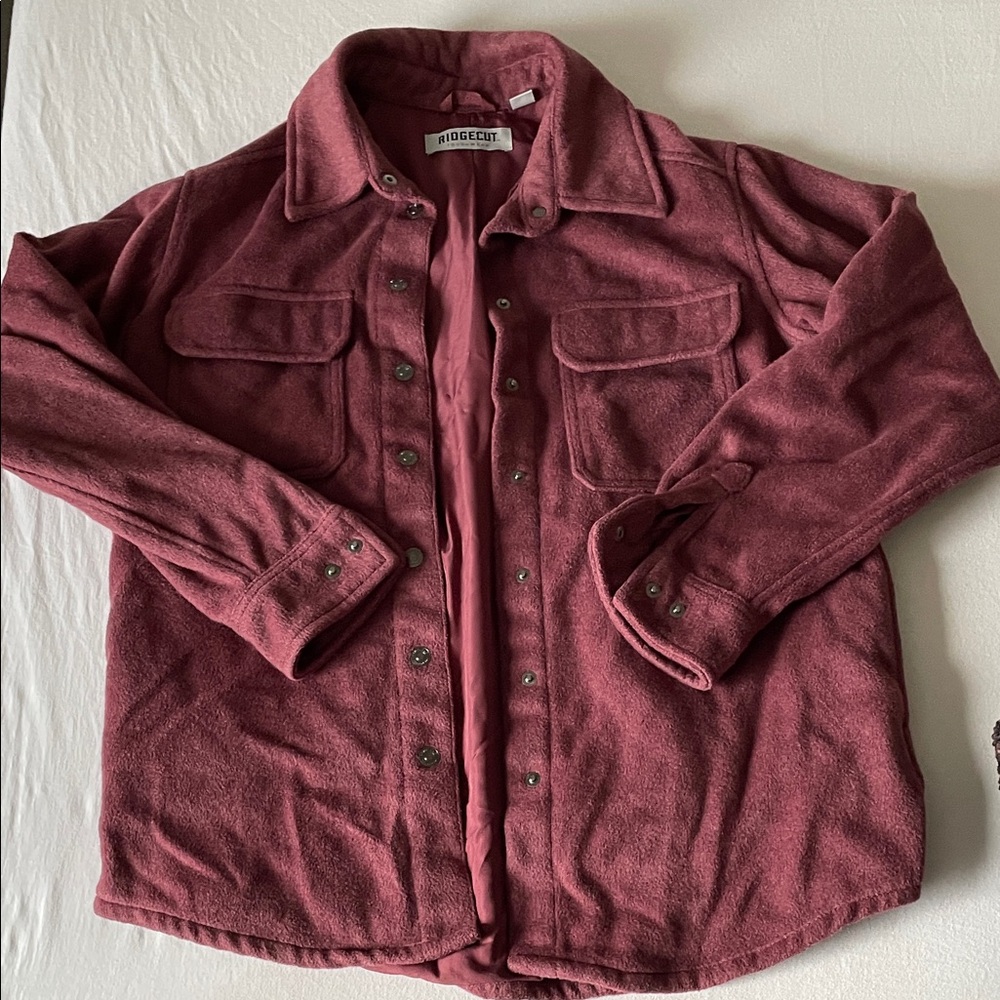 NEW Ridgecut Burgundy Button-Up Jacket